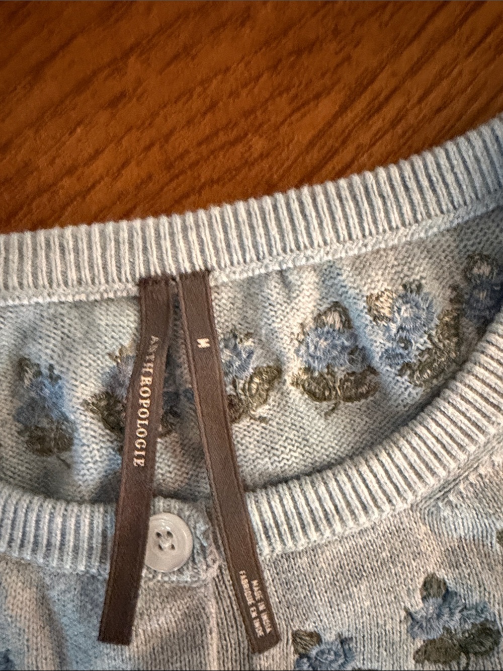 Anthropologie Juliet Embroidered Cardigan - Picture 6 of 7